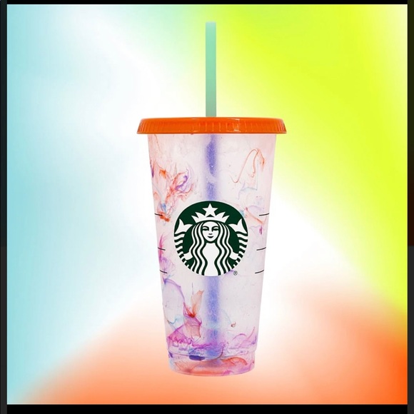 Starbucks 2021 Set of 2 Color Changing Swirl Cups - Picture 7 of 7